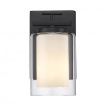 Trans Globe 22481 BK - 1LT SCONCE-GLASS SHADE X2-BK